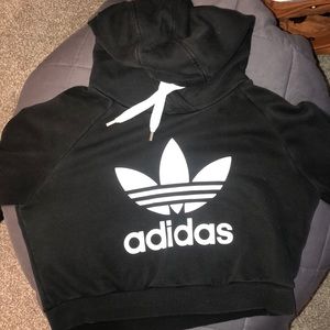 Women’s cropped Adidas hoodie